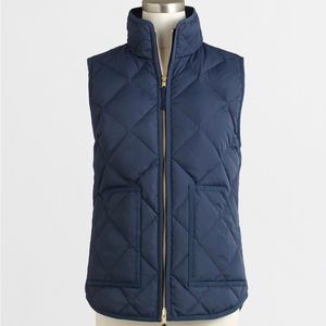 J. Crew Navy Quilted Puffer Excursion Vest XS